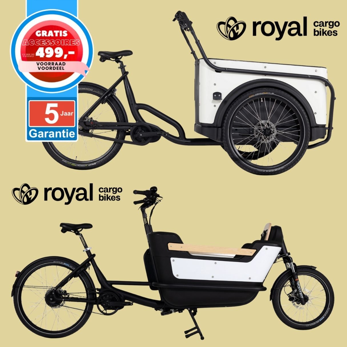 Royal Cargo Bike elektrische bakfiets Nederlandse bakfietsen