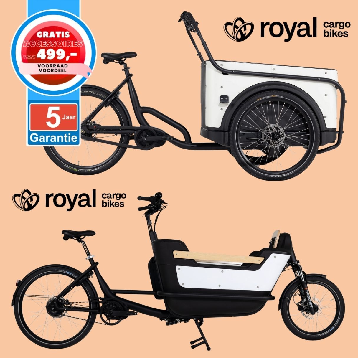 Royal Cargo Bike elektrische bakfiets Nederlandse bakfietsen