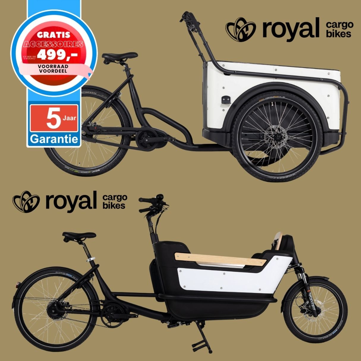 Royal Cargo Bike elektrische bakfiets Nederlandse bakfietsen