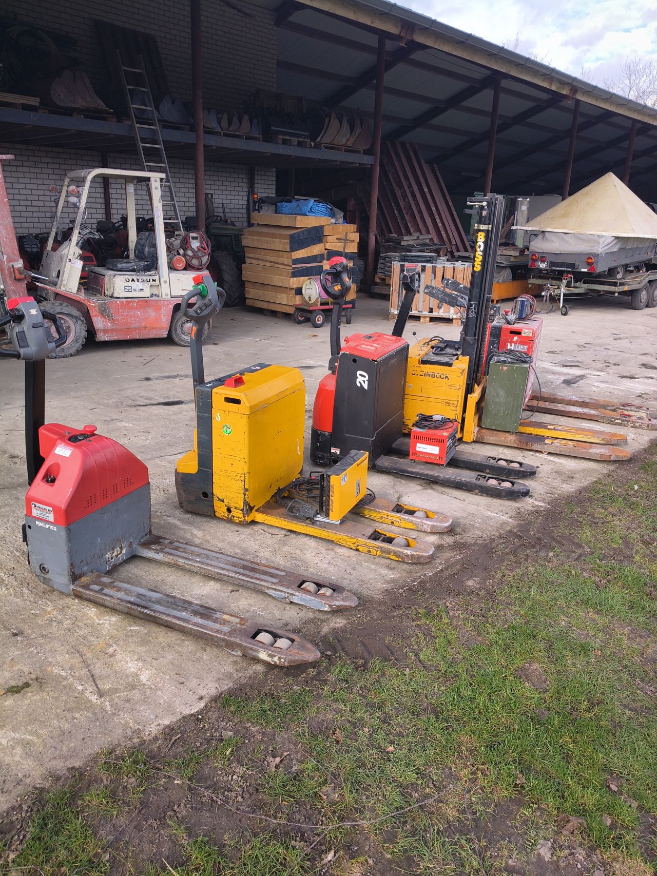 Electrische palletwagen stapelaar