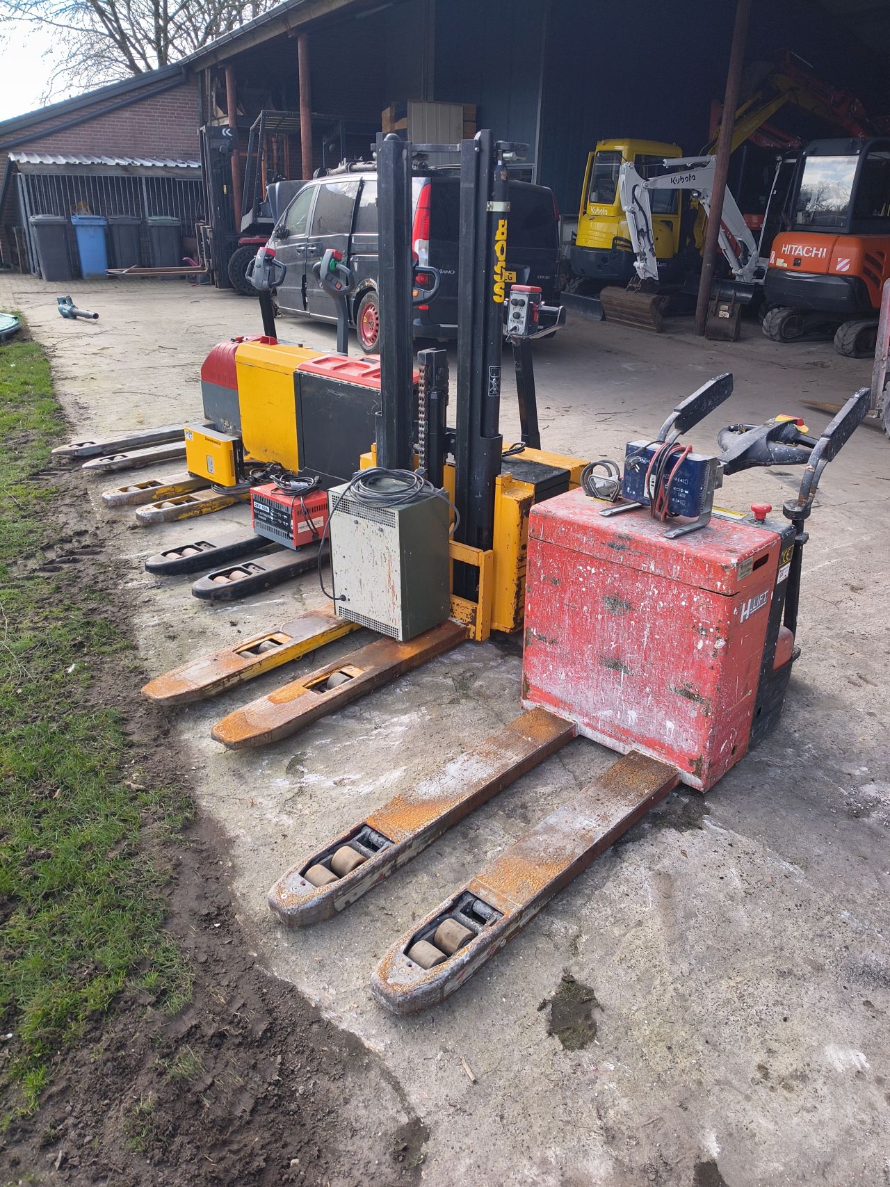 Electrische palletwagen stapelaar