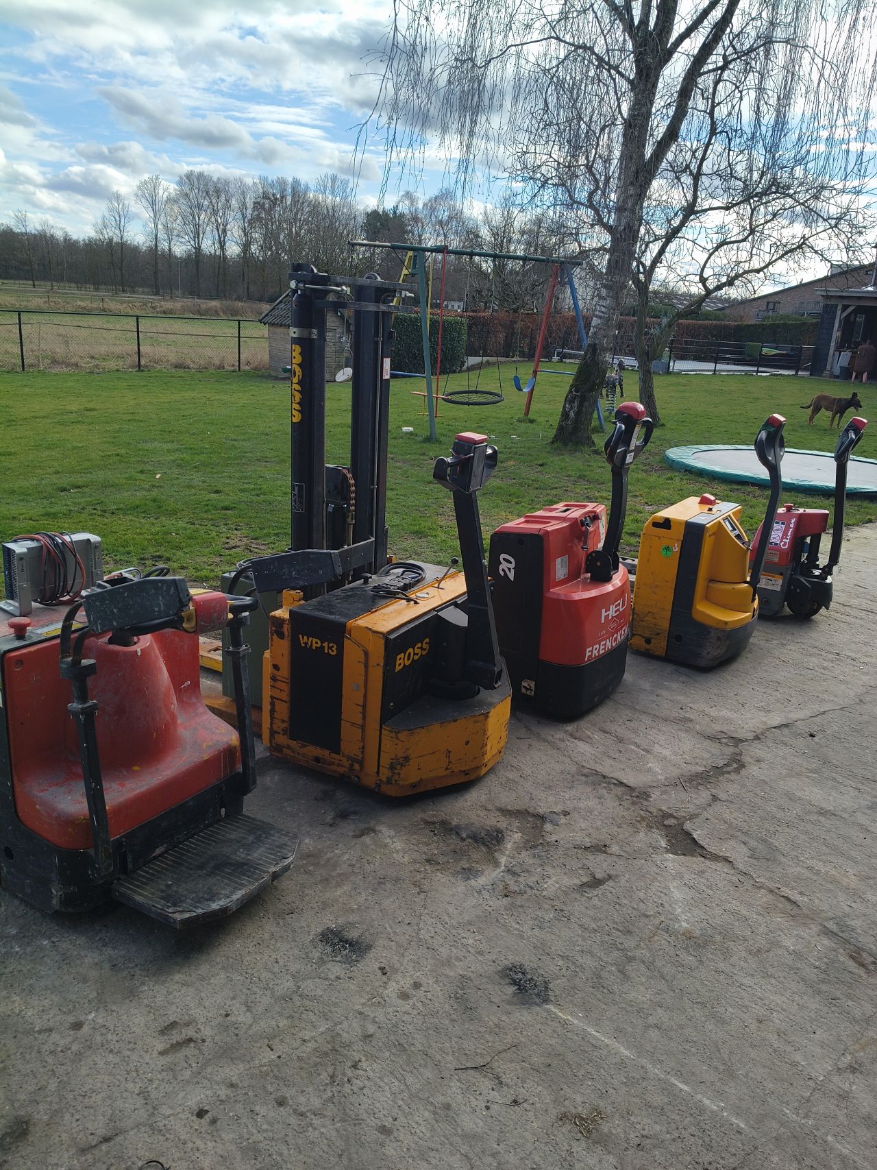 Electrische palletwagen stapelaar