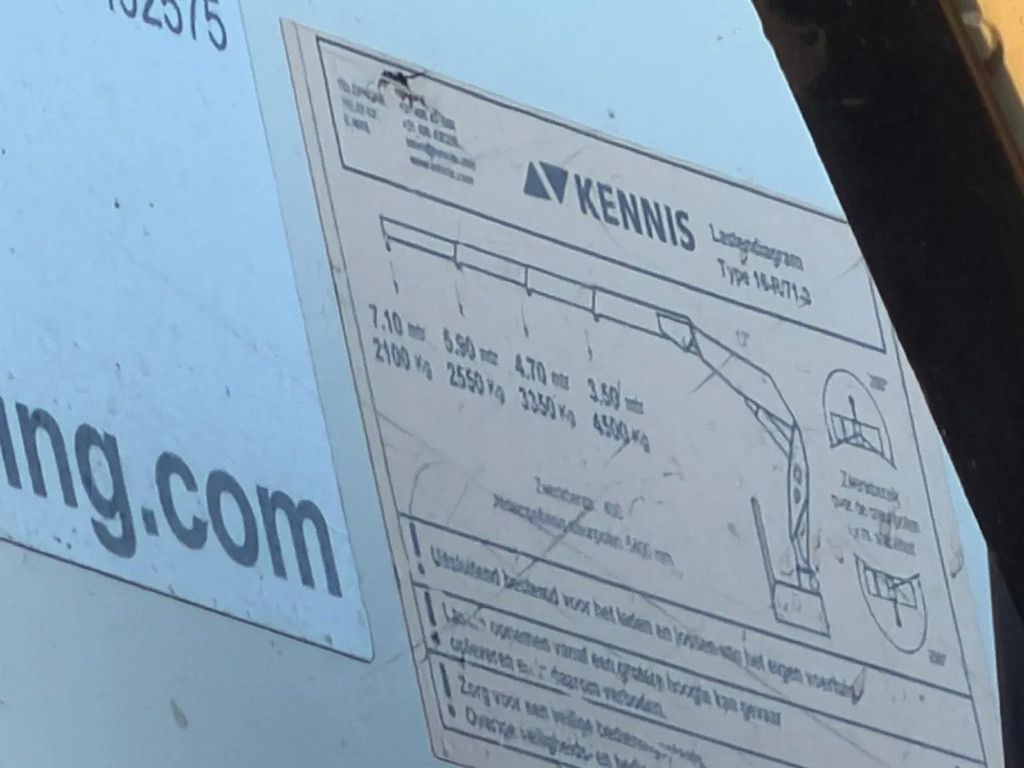 KWB Steenoplegger Kennis 16R kraan + DAF XF 440 Alcoa's 450.700KM!