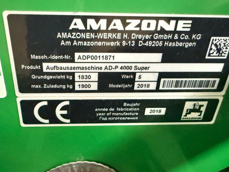 Amazone AD-P 4000 SUPER