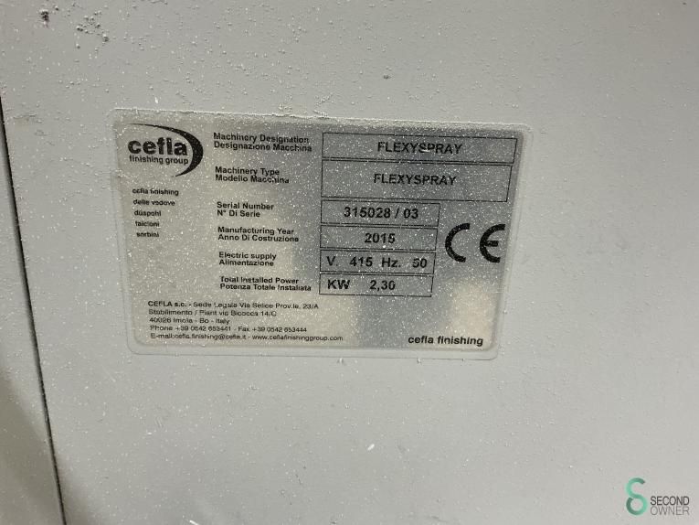 Spuit installaties Cefla 2015