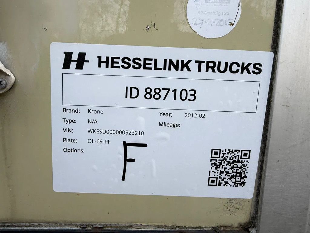 Krone Carrier Vector 1850MT Multi temp Alcoa Liftas