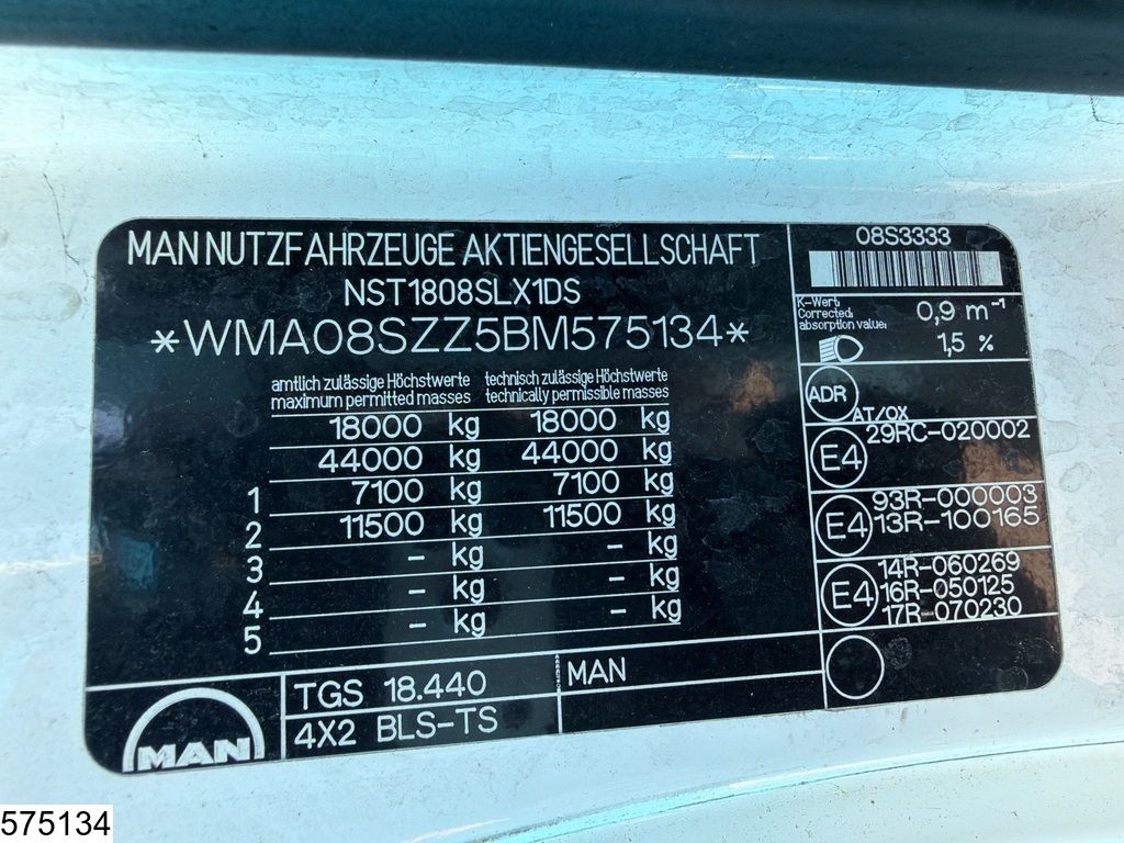 MAN TGS 18 440 EURO 5, Retarder, PTO