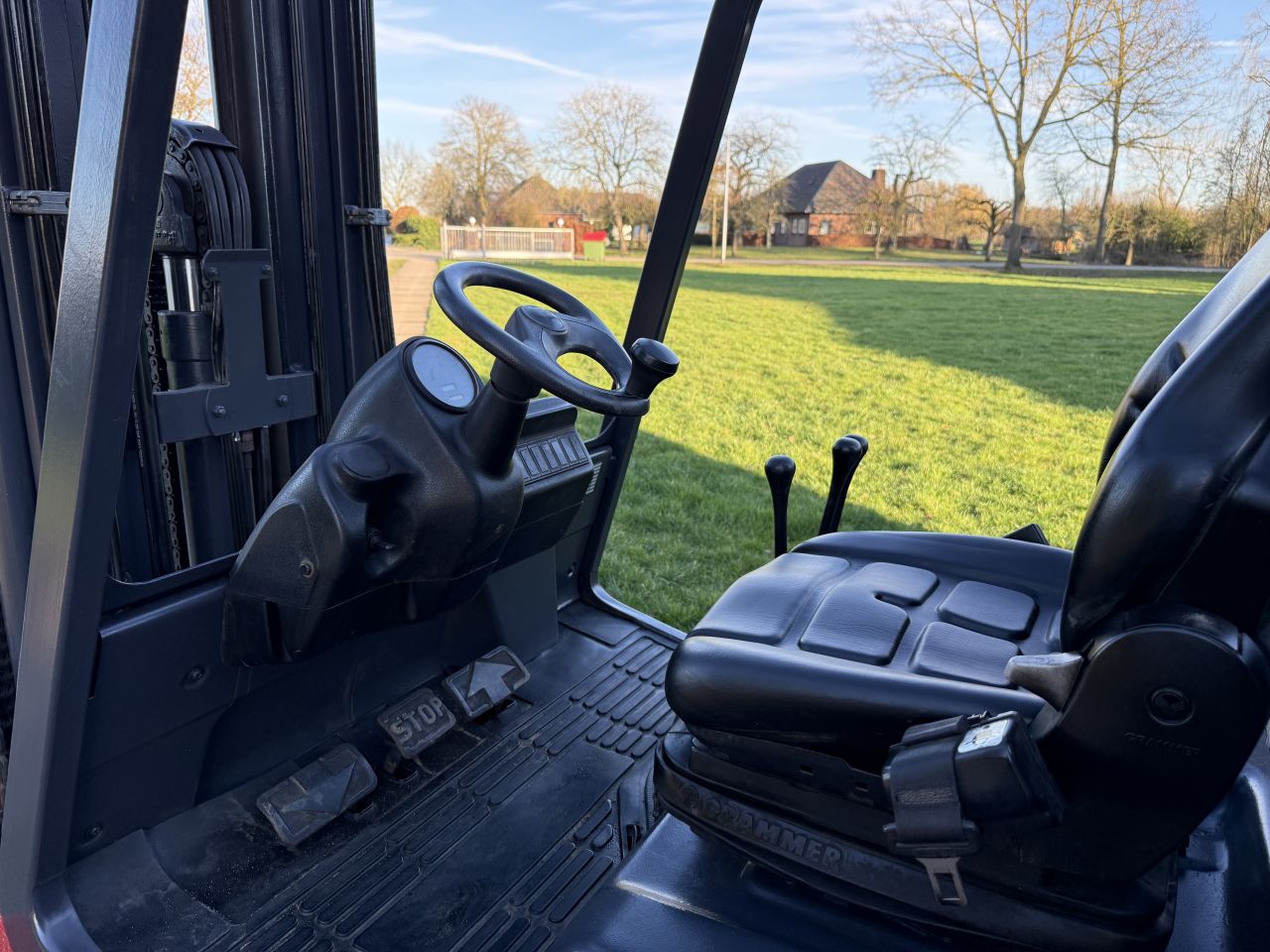 Linde 4 tonner elektr triplex Sideshift vorkversteller 3500uur