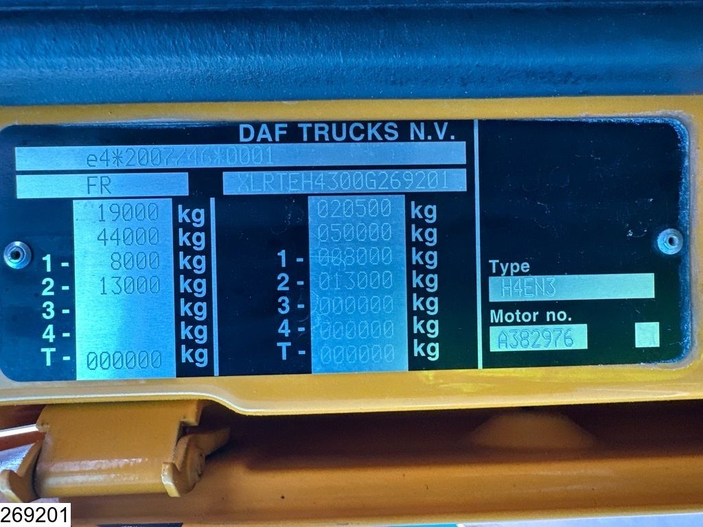 DAF XF 480 SSC, EURO 6, Standairco