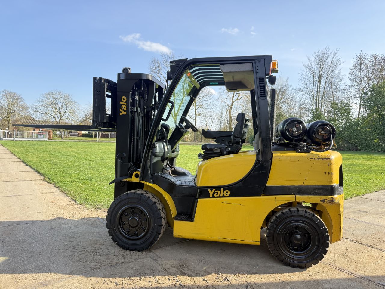 Yale 4 tonner lpg heftruck triplex Sideshift vorkversteller 6cil