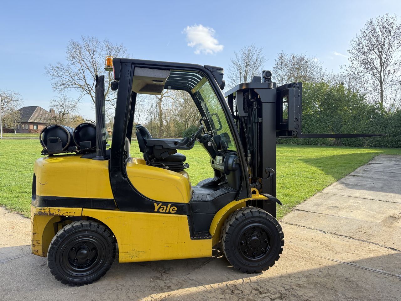 Yale 4 tonner lpg heftruck triplex Sideshift vorkversteller 6cil