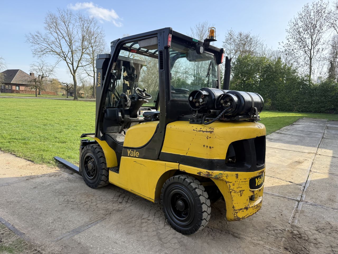 Yale 4 tonner lpg heftruck triplex Sideshift vorkversteller 6cil