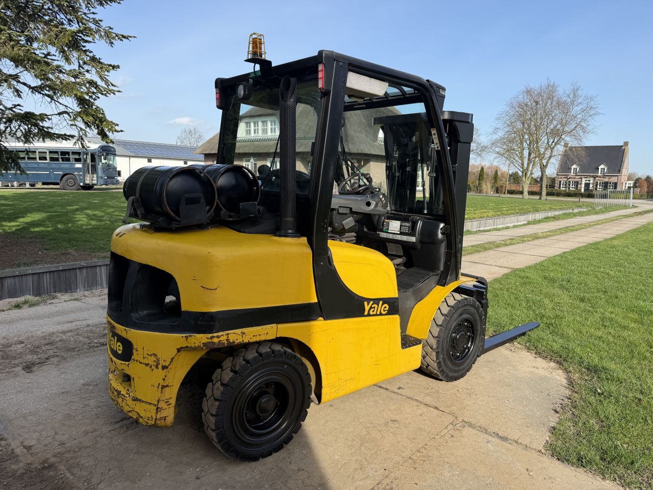 Yale 4 tonner lpg heftruck triplex Sideshift vorkversteller 6cil