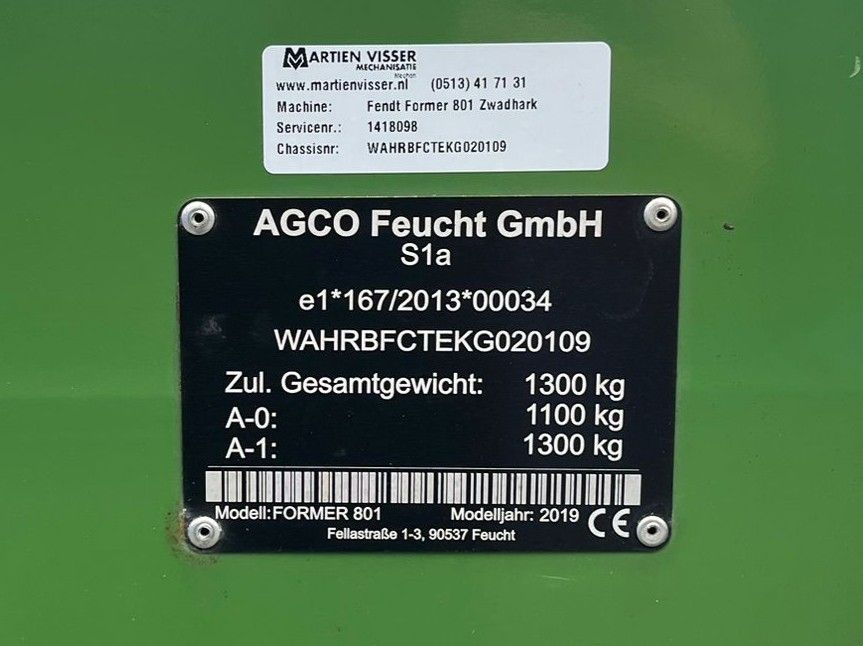 Fendt Former 801 Zwadhark