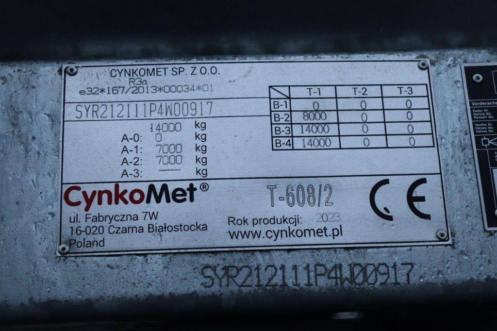 Landwirtschaftlicher Anhänger CynkoMet T-608/2 2023 Neu