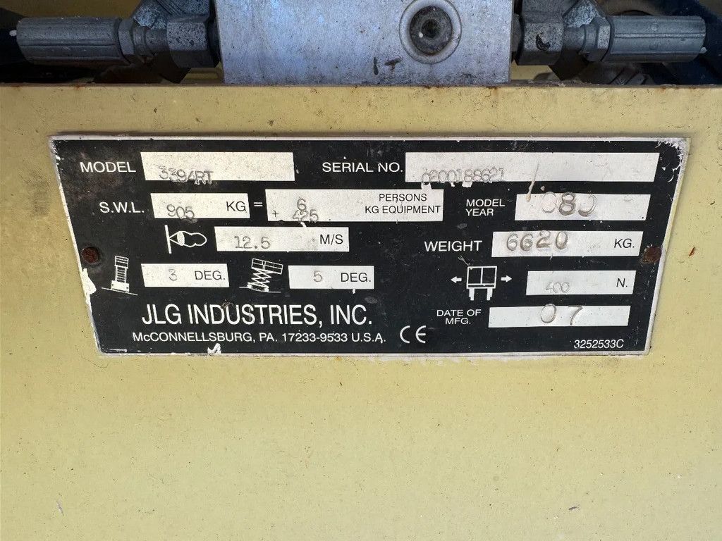 JLG 3394RT Hoogwerker Schaarhoogwerker