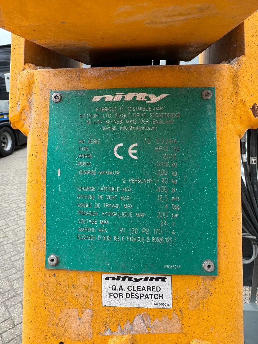 Niftylift HR12NE Hoogwerker Knikarmhoogwerker