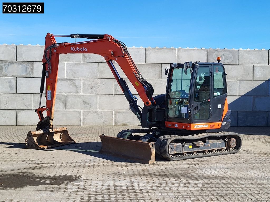 Kubota KX080 -4a2 A/C - 3 Buckets