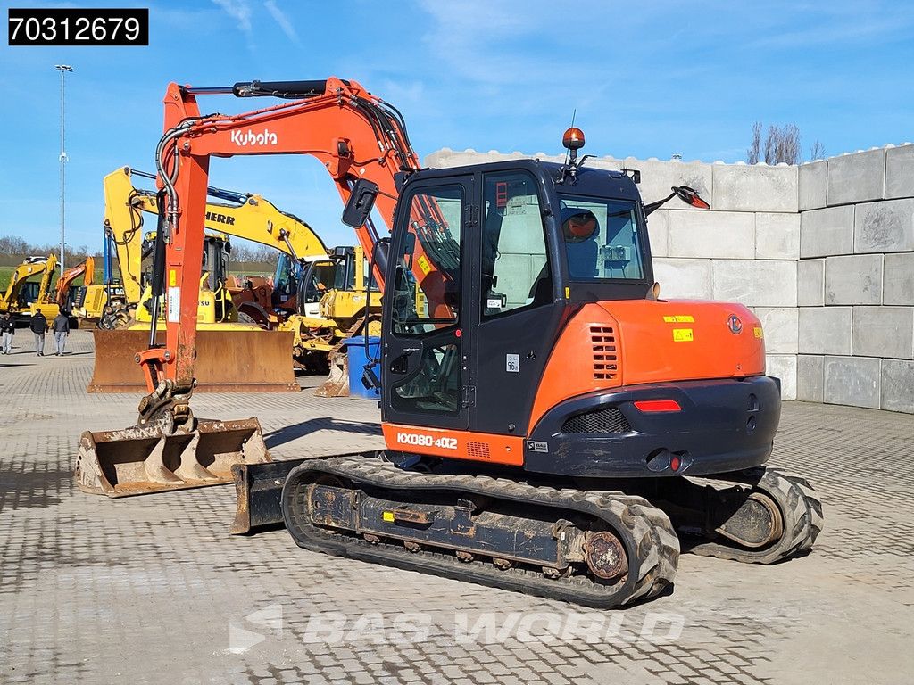 Kubota KX080 -4a2 A/C - 3 Buckets