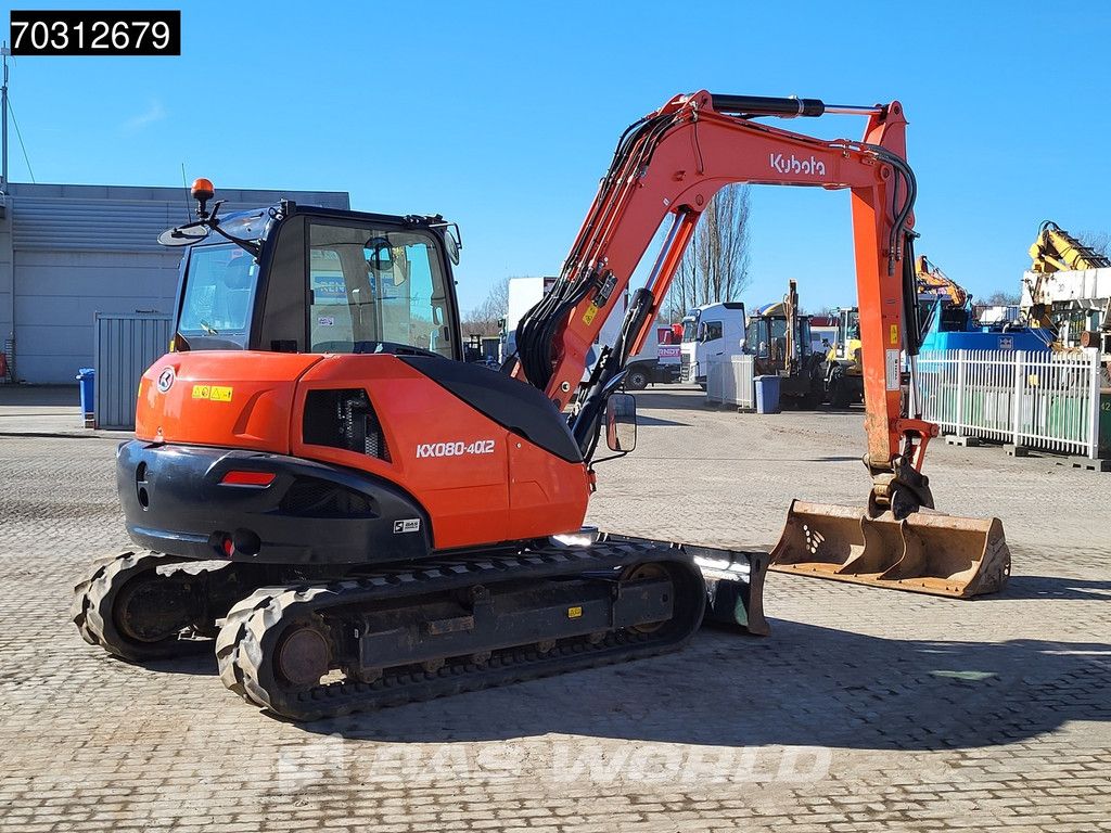 Kubota KX080 -4a2 A/C - 3 Buckets