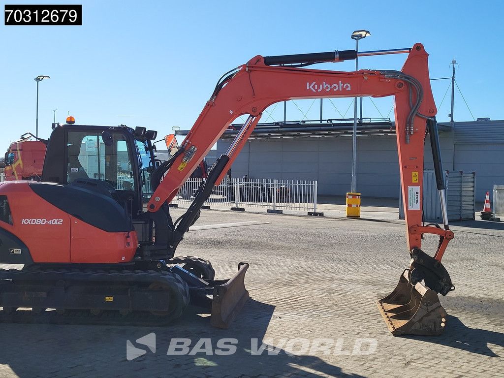 Kubota KX080 -4a2 A/C - 3 Buckets