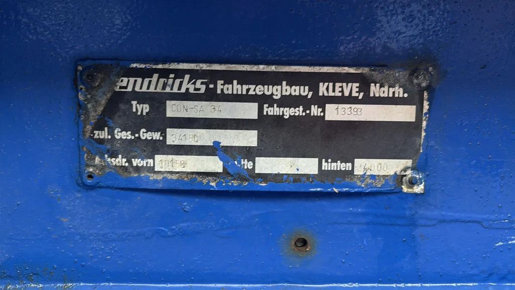 Hendricks 20ft container Kippchassis 24V hydraulic Self support!