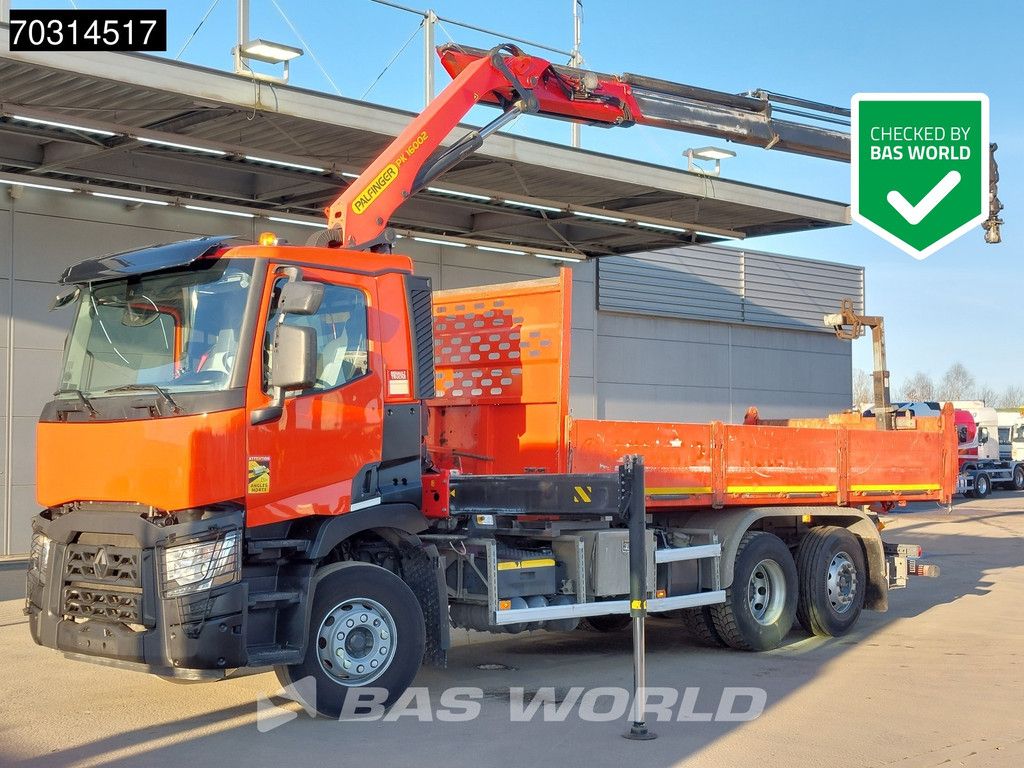 Renault C 380 6X2 Palfinger PK16002 Crane + Tipper Euro 6