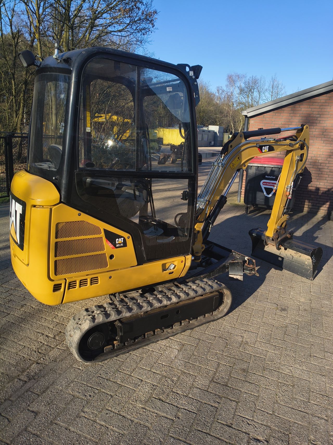 Cat 301.7 minigraver 2018 sloop sorteer functie