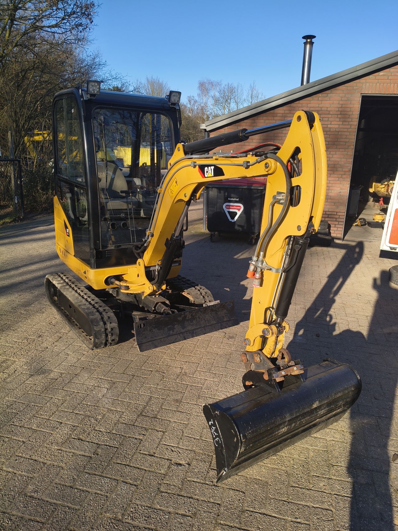 Cat 301.7 minigraver 2018 sloop sorteer functie