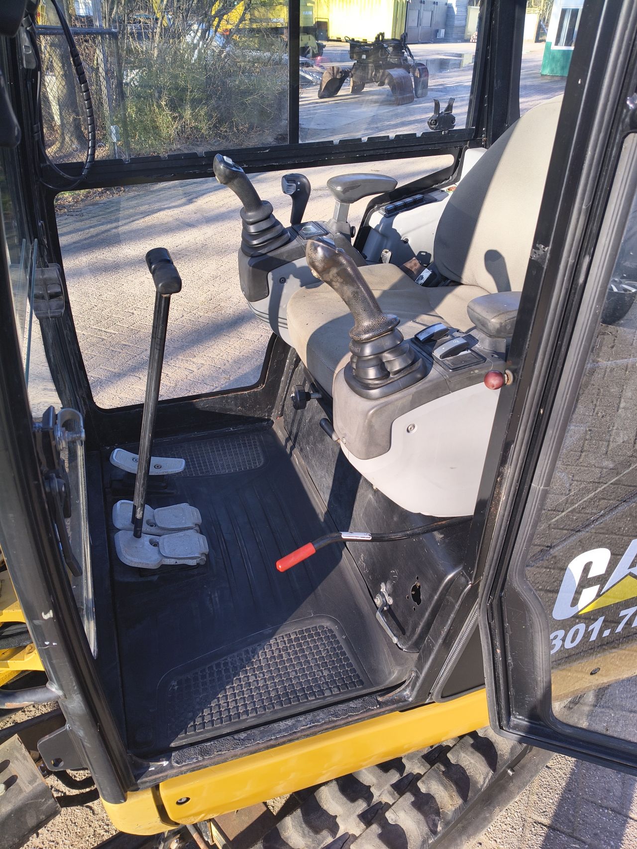 Cat 301.7 minigraver 2018 sloop sorteer functie