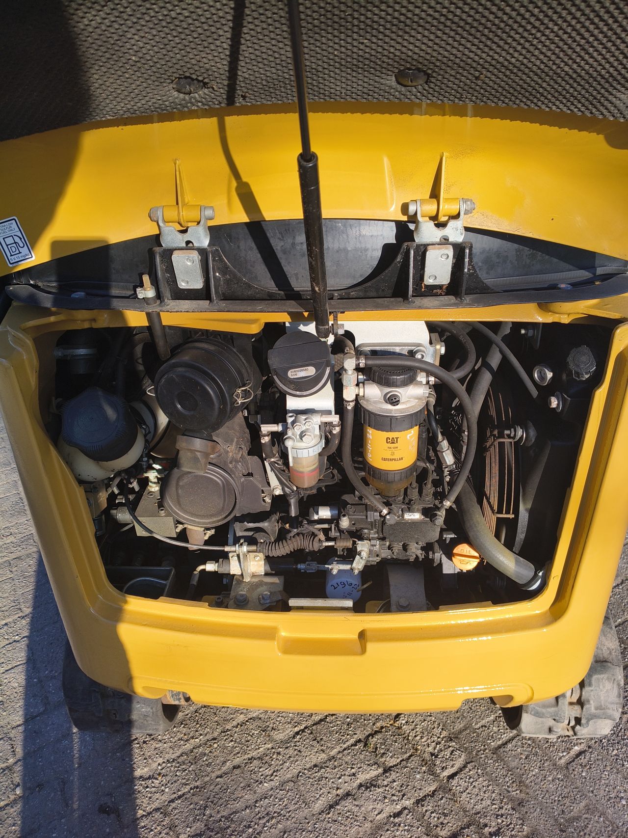 Cat 301.7 minigraver 2018 sloop sorteer functie