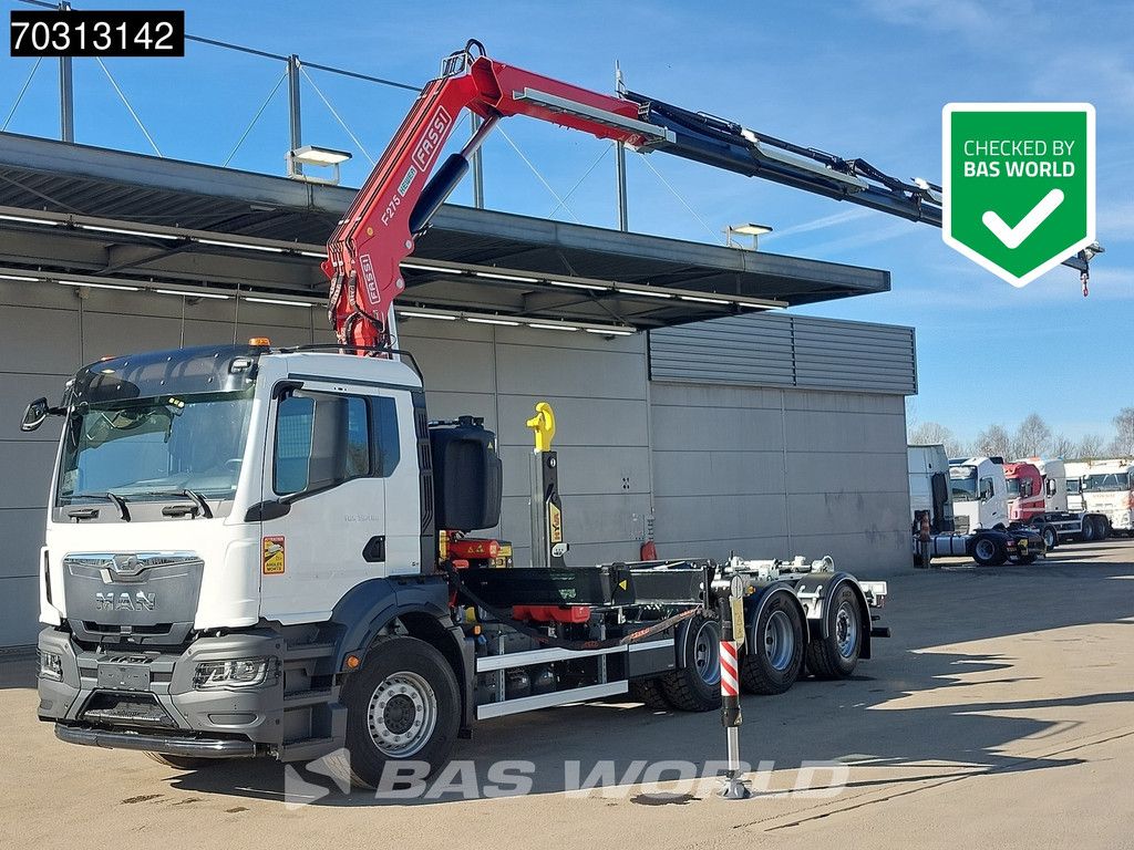 MAN TGS TGS 35.480 8X4 NEW! FASSI F275A Crane + HYVA 26-60 Hooklift Euro 6