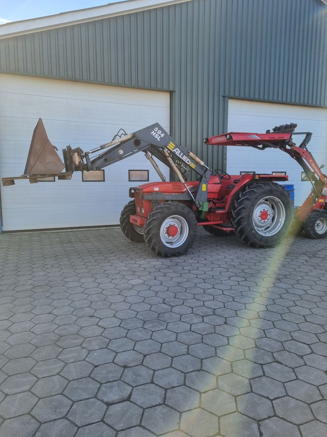 Case international 844S tractor/trekker met voorlader