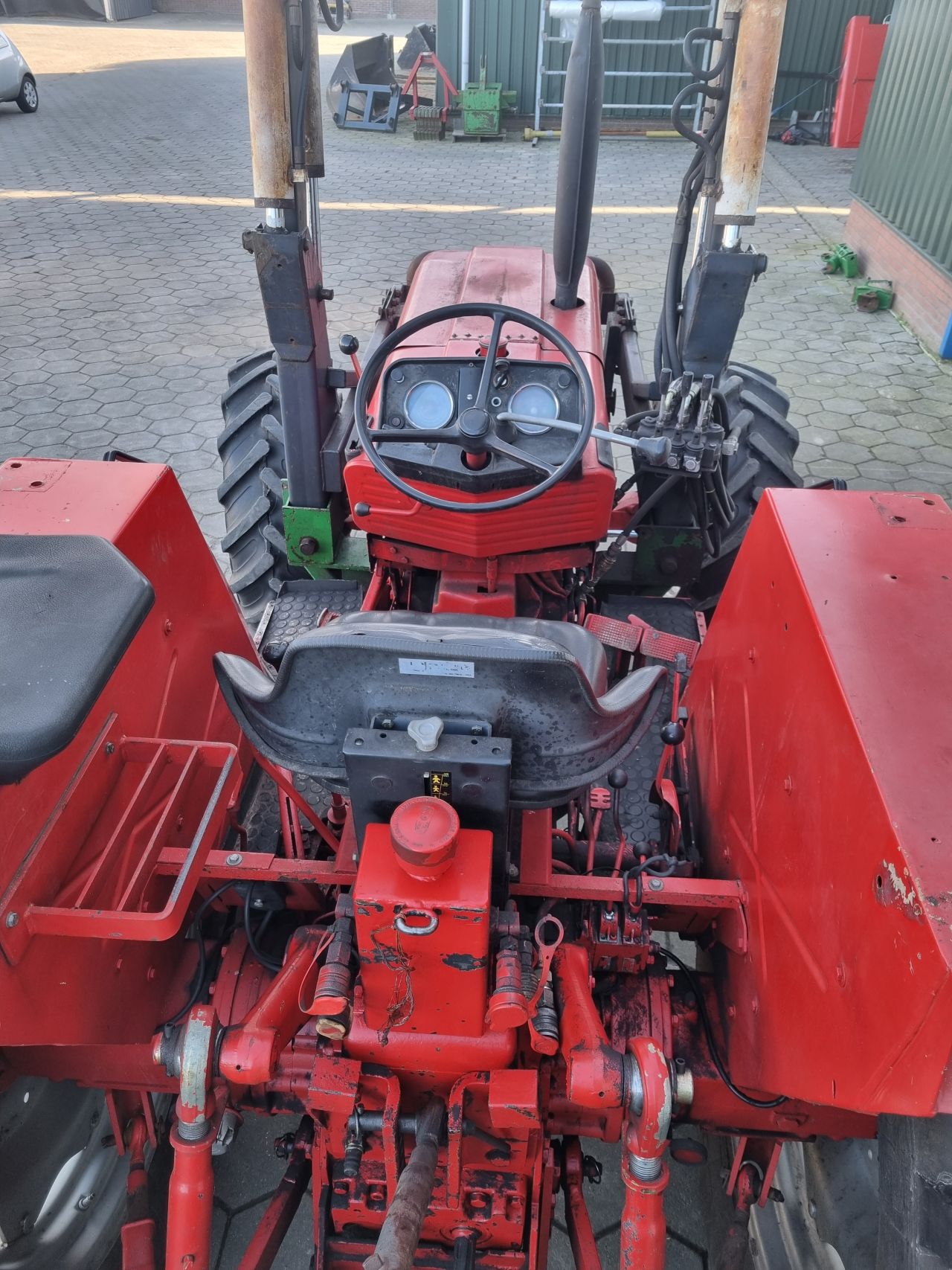 Case international 844S tractor/trekker met voorlader