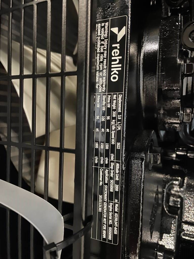 Kohler (Rehlko) KD110 - 110 kVA Generator - DPX-17106