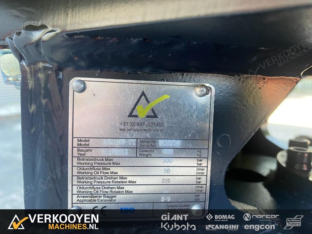 2026 V-M 500 Boomgrijper 7-tand AC05 (CW10 / S40) (5,0-9,0t) ADV1091