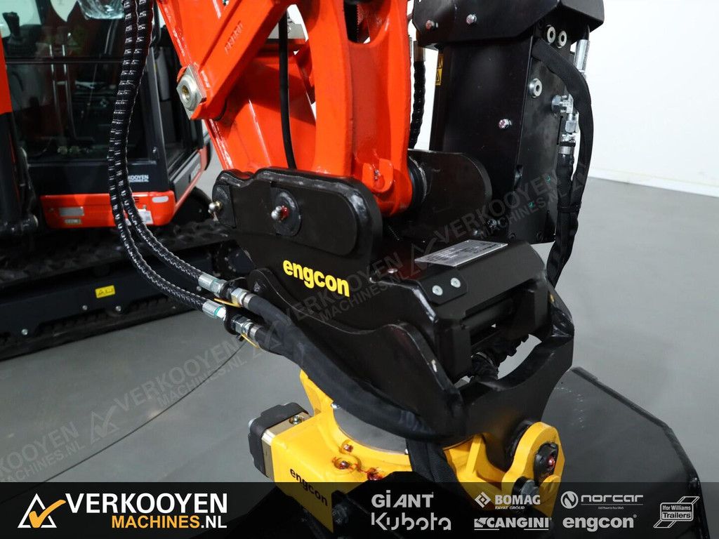 2025 Kubota KX027-4 Hi Spec + Engcon EC02 S30-S30 afneembaar ADV1296