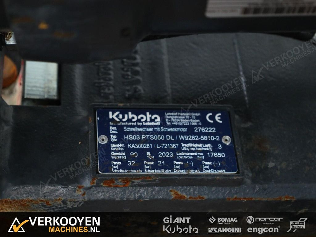 2023 Lehnhoff Powertilt PTS050 mit HS03 (MS03) + Loffel fur KX042-4 / KX037-4 DV1313