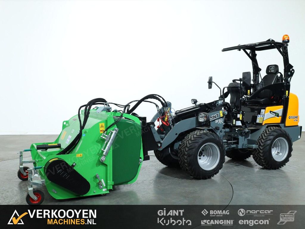 1 Giant Klepelmaaier 120cm met opvangbak (30-40 l/min) VV1450