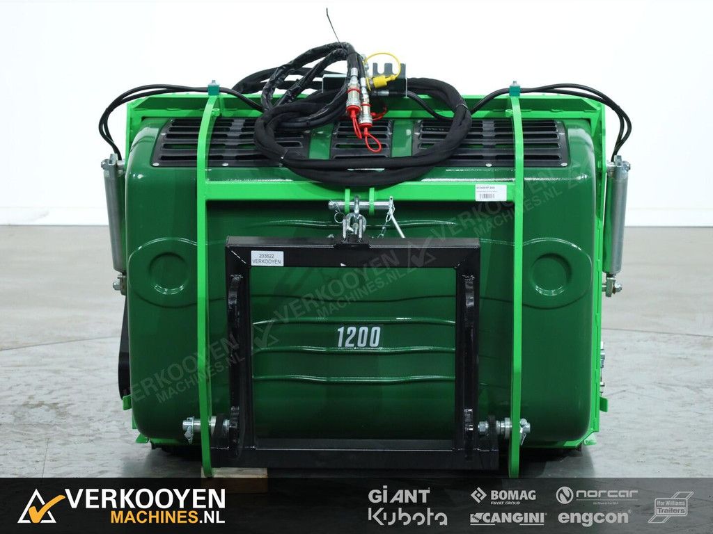 1 Giant Klepelmaaier 120cm met opvangbak (30-40 l/min) VV1450