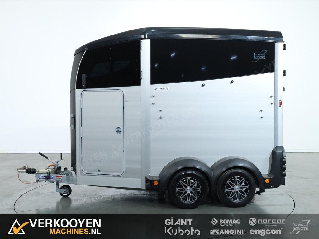 2025 Ifor Williams HBX506 2 paards trailer - Voorlosser RH (zwart) VT775