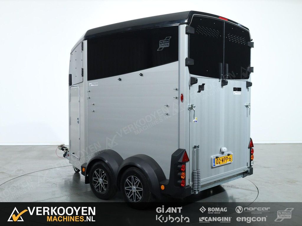 2025 Ifor Williams HBX506 2 paards trailer - Voorlosser RH (zwart) VT775