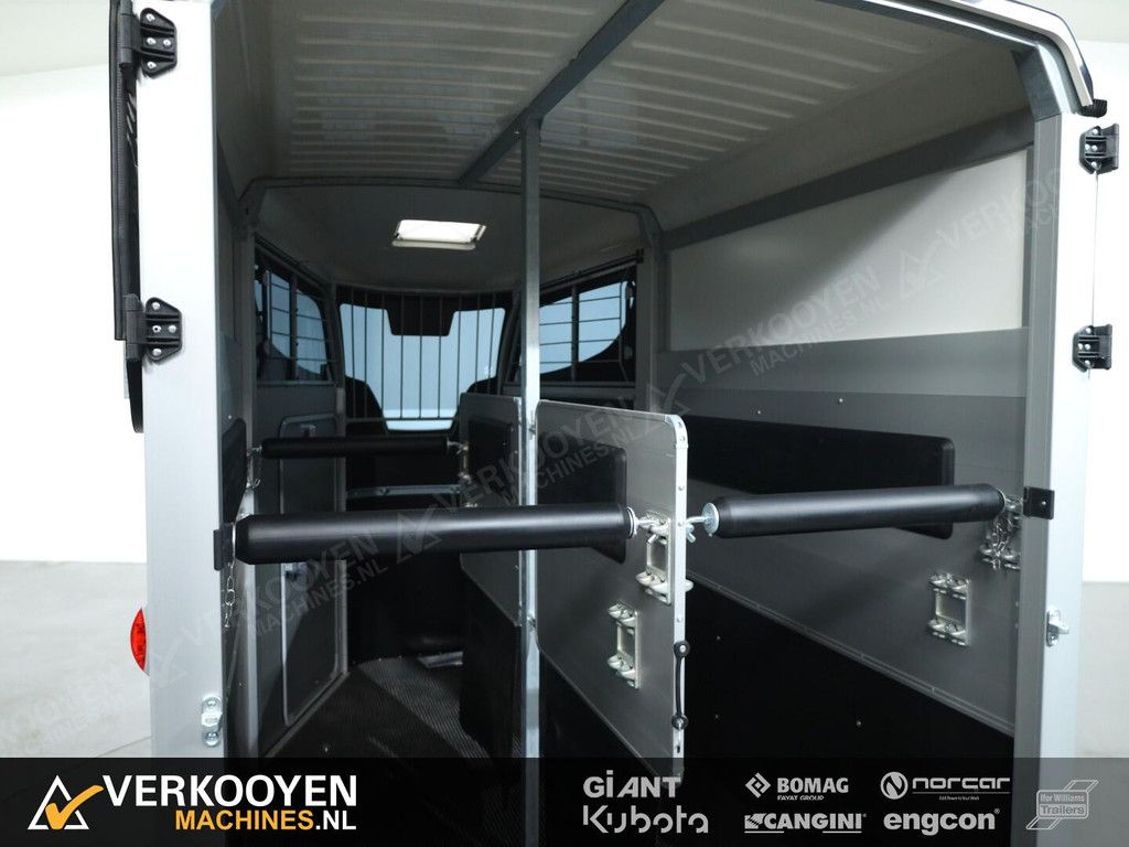 2025 Ifor Williams HBX506 2 paards trailer - Voorlosser RH (zwart) VT775