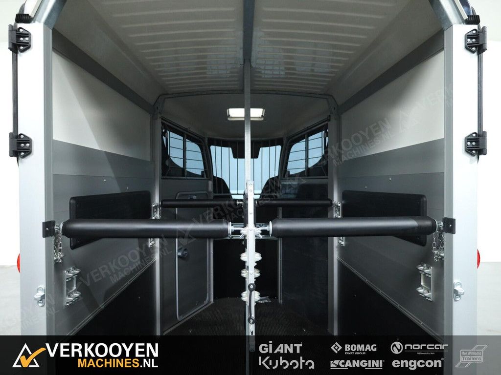 2025 Ifor Williams HBX506 2 paards trailer - Voorlosser RH (zwart) VT775