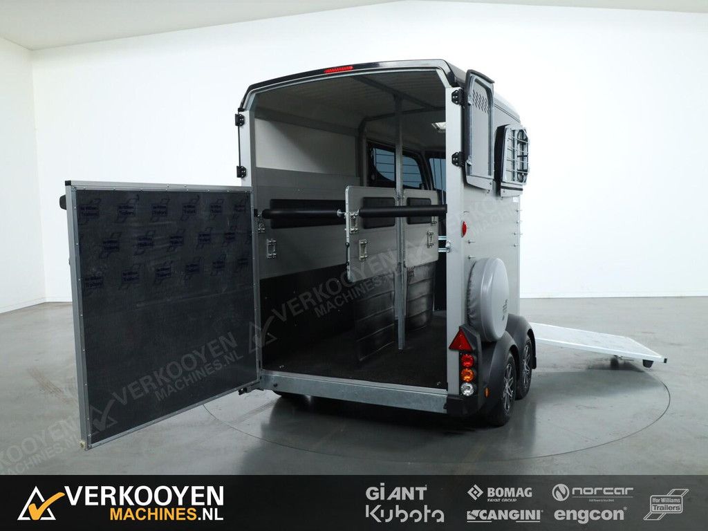 2025 Ifor Williams HBX506 2 paards trailer - Voorlosser RH (zwart) VT775