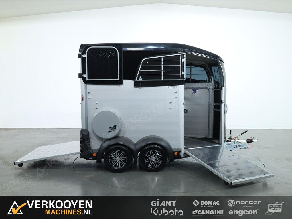 2025 Ifor Williams HBX506 2 paards trailer - Voorlosser RH (zwart) VT775