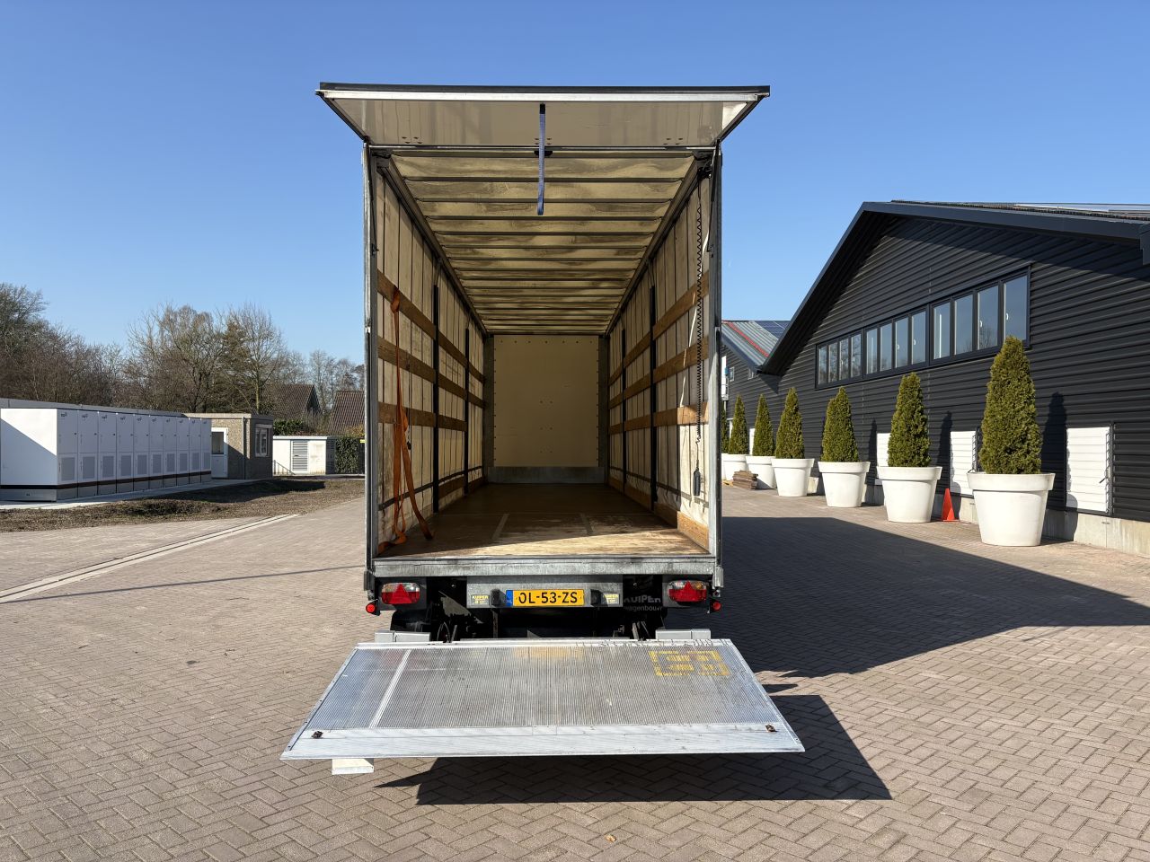 Be oplegger Kuiper gestuurde as schuifzeilen laadklep