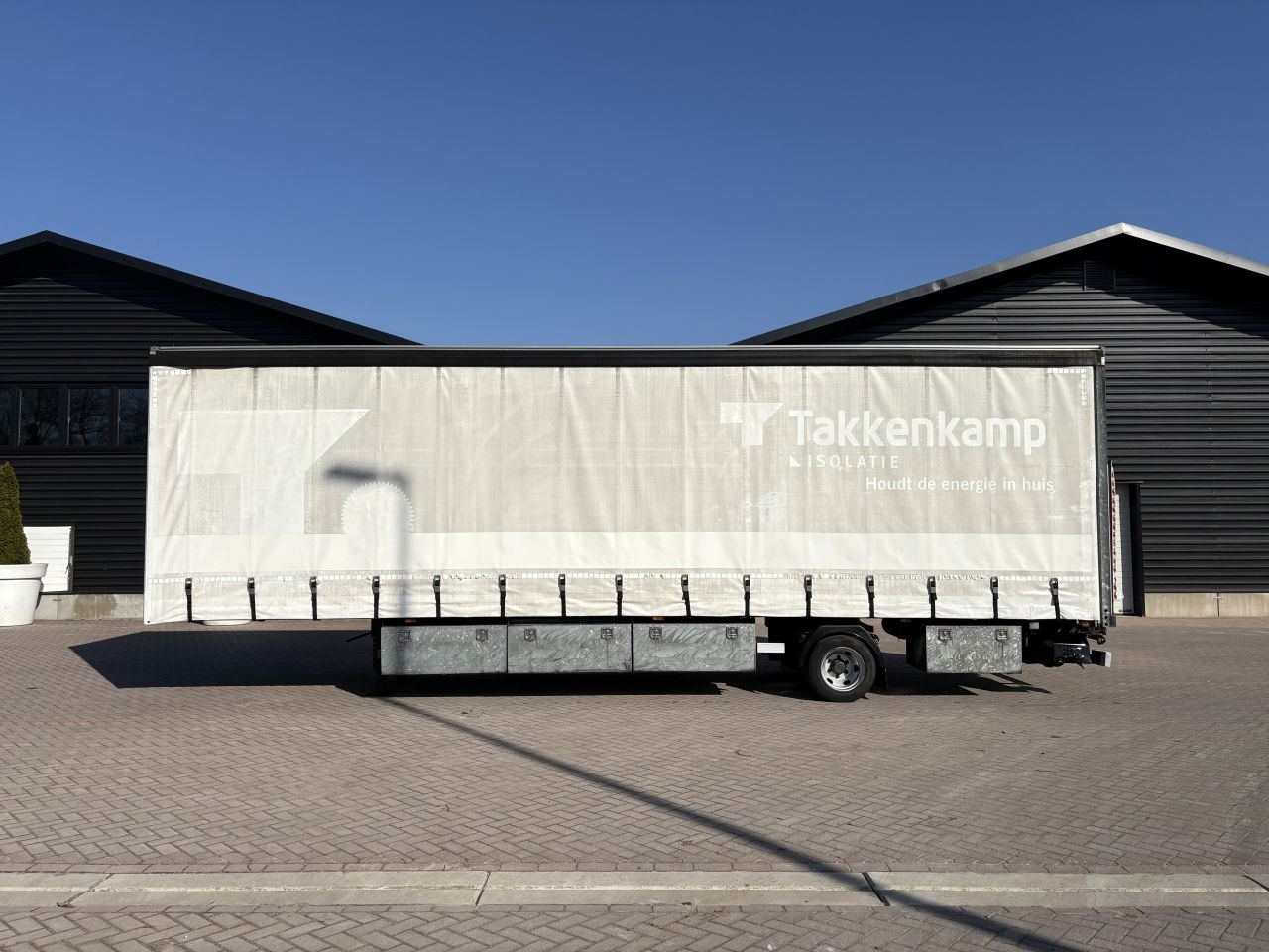 Be oplegger Kuiper gestuurde as schuifzeilen laadklep