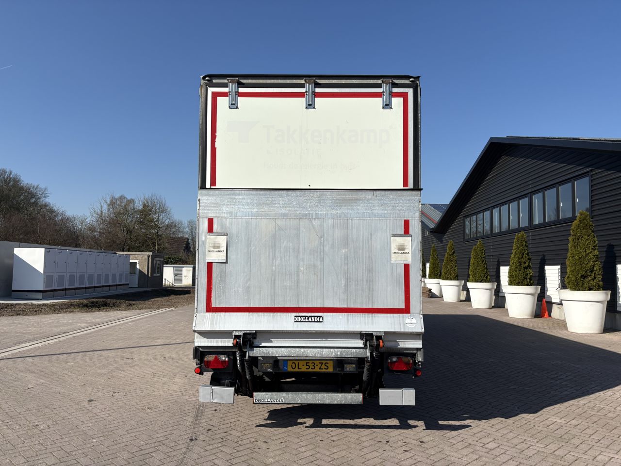 Be oplegger Kuiper gestuurde as schuifzeilen laadklep