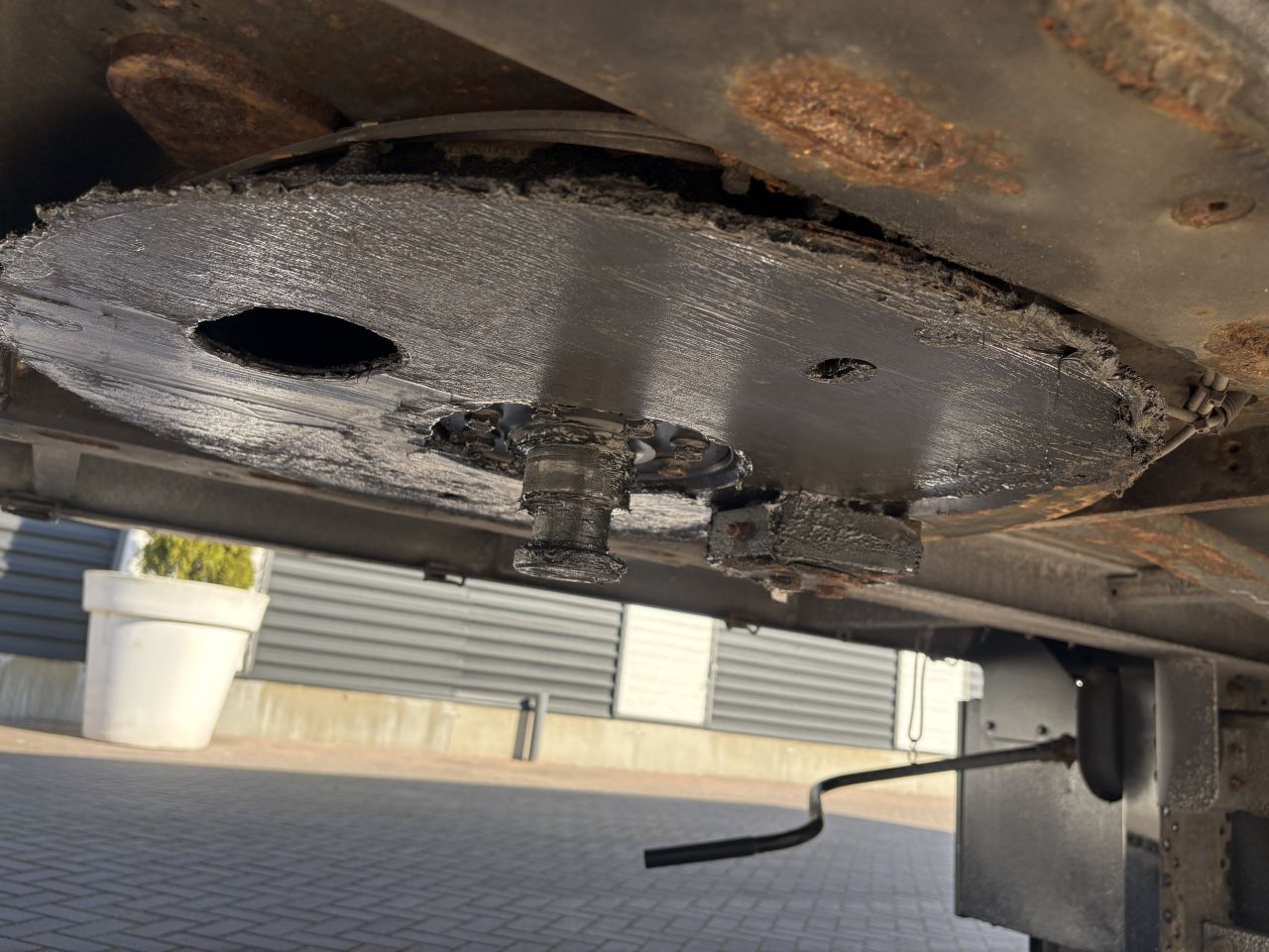 Be oplegger Kuiper gestuurde as schuifzeilen laadklep